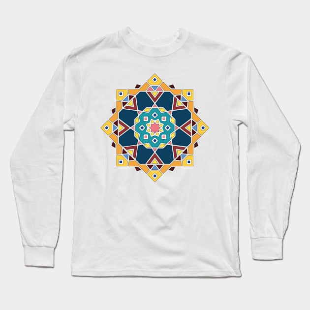 Mandala, Islamic motif Long Sleeve T-Shirt by faiqawaheed